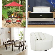 Truckload 23 Pallets – 197 Pcs – Mattresses, Bedroom, Office, Patio – Overstock CL – Mainstays, Z-HOM, Better Homes & Gardens, Homfa